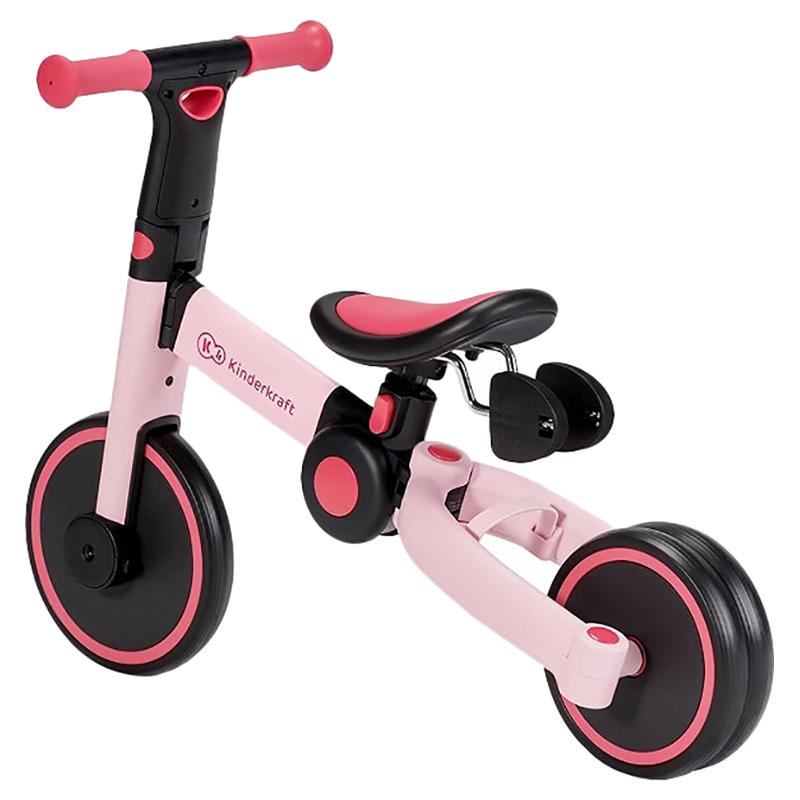 سيكل اطفال سنتين ثلاثي العجلات قابل للطي زهري كيندر كرافت Kinderkraft Pink Collapsible Three Wheels Trike Tricycle - cG9zdDo2NTgwMDE=
