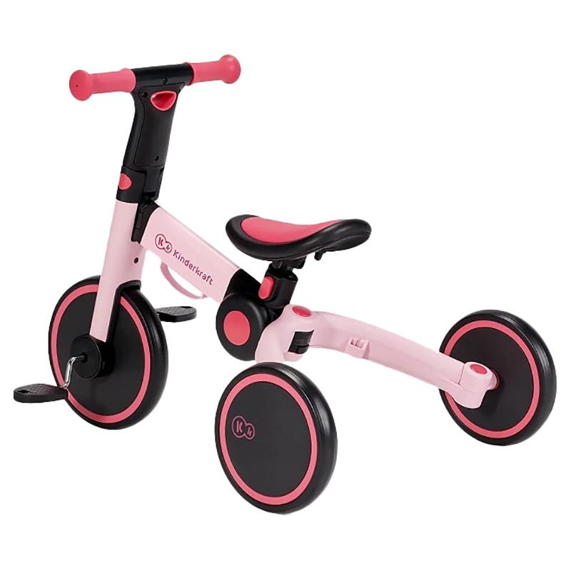 سيكل اطفال سنتين ثلاثي العجلات قابل للطي زهري كيندر كرافت Kinderkraft Pink Collapsible Three Wheels Trike Tricycle - cG9zdDo2NTgwMDM=