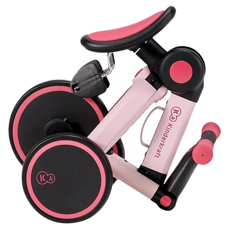 سيكل اطفال سنتين ثلاثي العجلات قابل للطي زهري كيندر كرافت Kinderkraft Pink Collapsible Three Wheels Trike Tricycle - cG9zdDo2NTgwMDU=