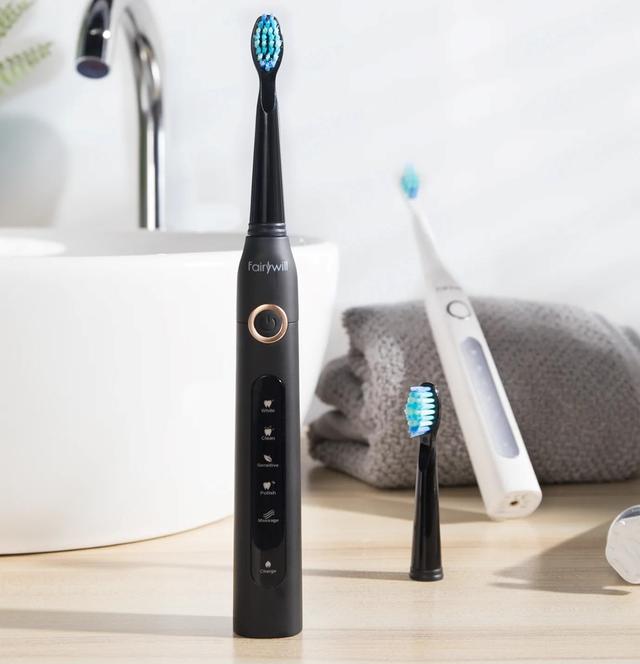 FairyWill D7 Double Pack Electric Toothbrushes - SW1hZ2U6NjQwNjQz