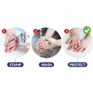 ختم للتشجيع على غسل اليدين للأطفال ماين ستامب Mine Stamp Protect Stamp - 5}