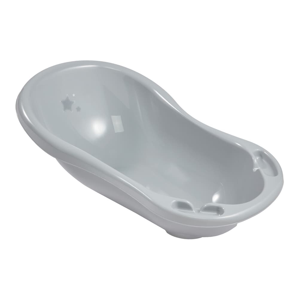 Keeeper - Stars Baby Bath With Plug - Grey