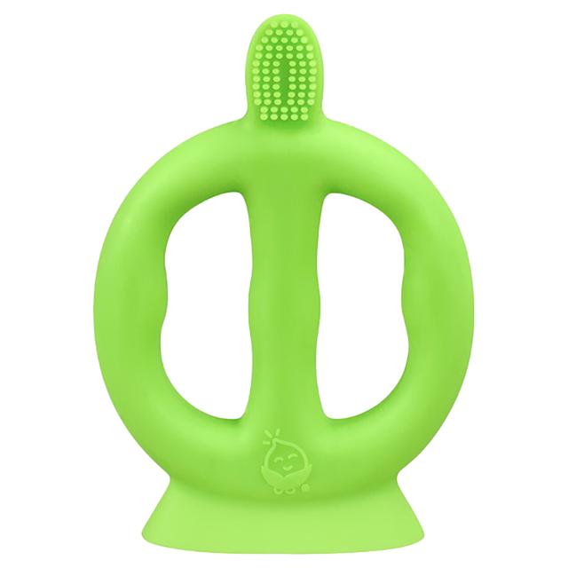 عضاضة أسنان لون أخضر Green Sprouts - Learning Toothbrush Made From Silicone - SW1hZ2U6NjYyODc1