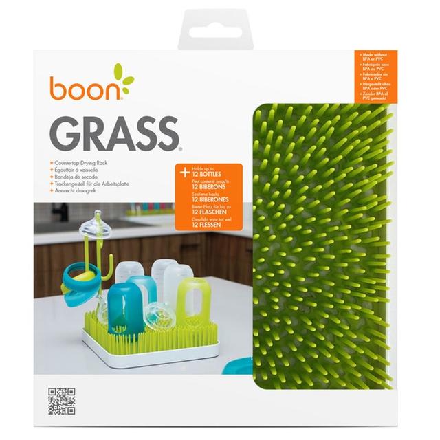 رف تجفيف رضاعات الأطفال على شكل عشب   Boon - Spring Green Grass Drying Rack - SW1hZ2U6NjYyMTA0