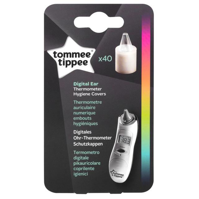 مقياس حرارة رقمي للأذن Digital Ear Thermometer & Hygiene Covers - Tommee Tippee - SW1hZ2U6NjY1MzA5