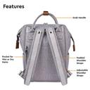 BabaBing - Mani Backpack Changing Bag - Grey Marl - SW1hZ2U6NjQ0NjA0