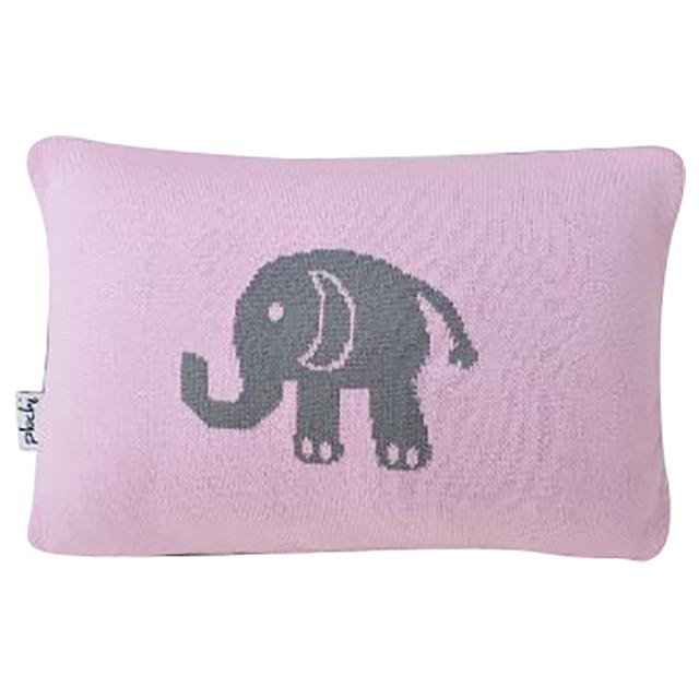 غطاء وسادة بيبي - وردي Pluchi - Knitted Baby Pillow Cover - SW1hZ2U6NjYzNTAy