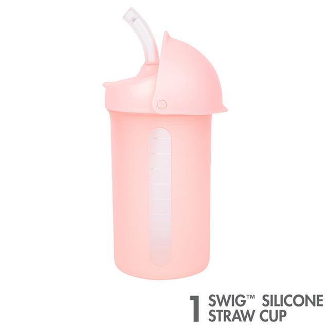 Tomy Boon Boon - Snack Containers w/ Lids & Straw Bottle 10oz - Pink - SW1hZ2U6NjY0NTY2
