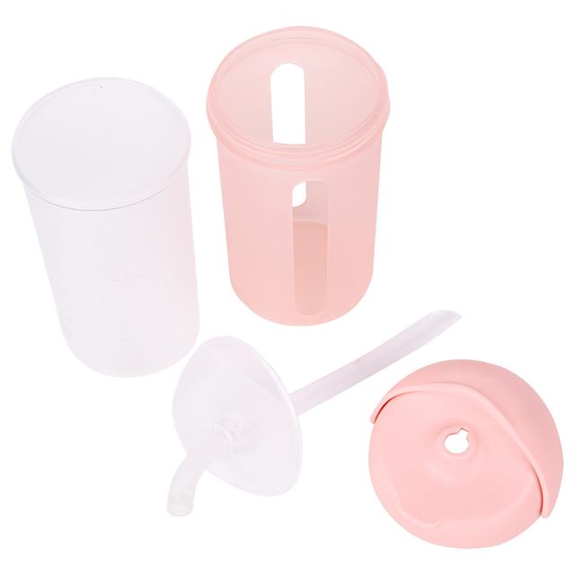 Tomy Boon Boon - Snack Containers w/ Lids & Straw Bottle 10oz - Pink - SW1hZ2U6NjY0NTQ4