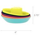 Tomy Boon Boon - Fleet Stacking Boats & Jellies Suction Cup Bath Toy - SW1hZ2U6NjY0NjA4