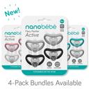 Nanobebe - Baby Active Pacifiers Pack Of 4 - Black & Grey - SW1hZ2U6NjY2MDg5