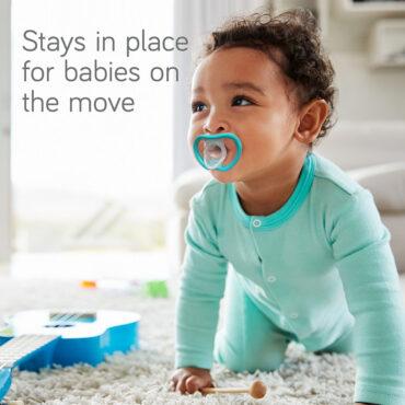 لهاية أطفال (مصاصة) 4 قطع - أزرق ورمادي Nanobebe - Baby Active Pacifiers Pack Of 4