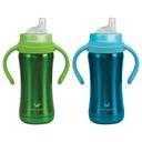 رضاعة أطفال عدد 2 لون أزرق و أخضر Green Sprouts - Sippy Cup - SW1hZ2U6NjY2MTg3
