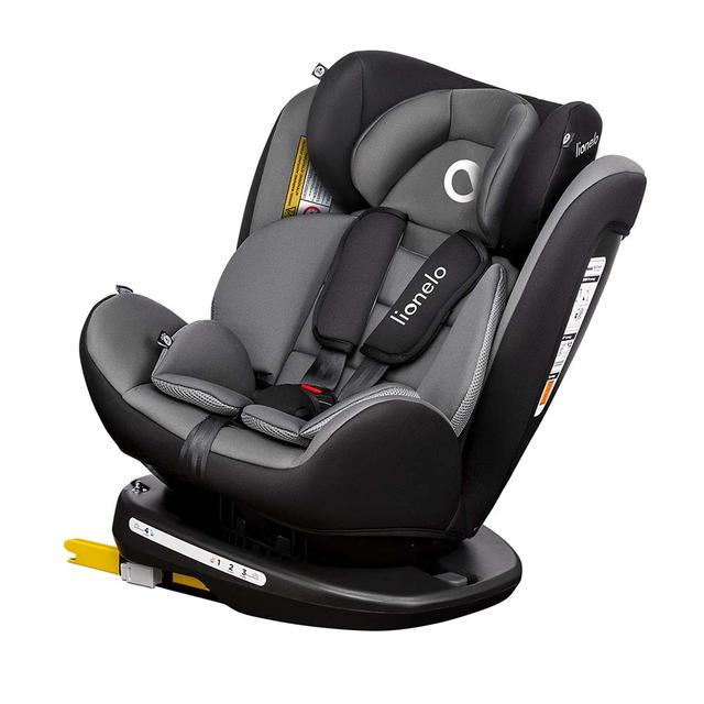 Lionelo - Bastiaan 360 Baby Car Seat Grey Black Base - SW1hZ2U6NjQ0ODg4