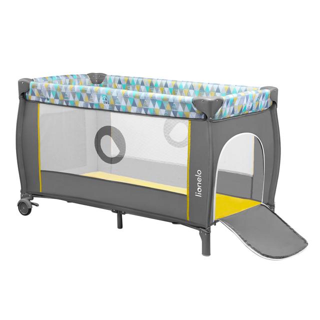 سرير أطفال قابل للطي أصفر Sven Plus 2-in-1 Travel Bed Playpen - Lionelo - SW1hZ2U6NjY3MDgw