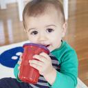 طقم أدوات مائدة للأطفال بلاستيك حزمة 16في1 Take And Toss Straw Cups & Multi-Pack Feeding Set - The First Years - SW1hZ2U6NjY3Njky