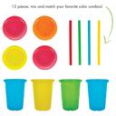 طقم أدوات مائدة للأطفال بلاستيك حزمة 16في1 Take And Toss Straw Cups & Multi-Pack Feeding Set - The First Years - SW1hZ2U6NjY3Njk0