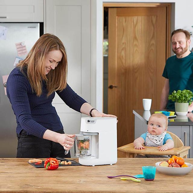 Tommee Tippee Quick Cook Baby Food Steamer Blender - White - SW1hZ2U6NjY4MTM0