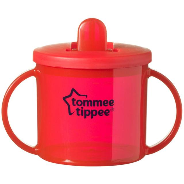 كوب الاطفال ضد الانسكاب 199ml بلاستيك احمر Essentials First Cup - Tommee Tippee - SW1hZ2U6NjY4MjYx