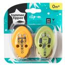 Tommee Tippee - CTN Soother Holder 2pcs -Tiger Elephant - SW1hZ2U6NjY4Mzc2