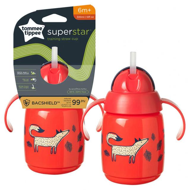 Tommee Tippee - Superstar Training Straw Cup 300ml - Red - SW1hZ2U6NjY4NzY0