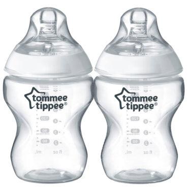 رضاعة أطفال ضد المغص 260ml حزمة 2في1 Tommee Tippee Closer to Nature Feeding Bottle