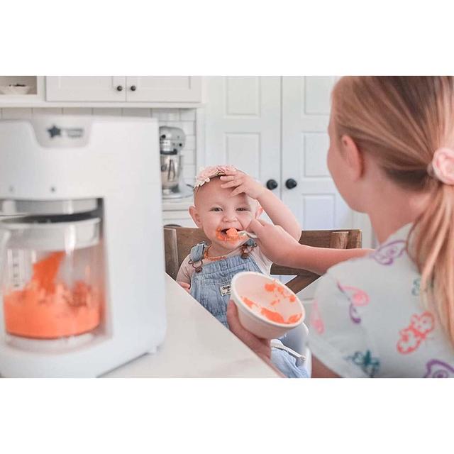 محضرة طعام الأطفال بالبخار 200 غرام أبيض Tommee Tippee Quick Cook Baby Food Steamer Blender - SW1hZ2U6NjY4MTQy
