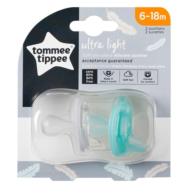 Tommee Tippee - Ultra-Light Silicone Soother, Pack of 2 - SW1hZ2U6NjY4NDIx