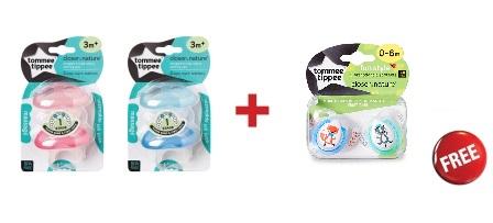 Tommee Tippee CTN Stage 1 Teether x2 with Free Fun Style Soother 2x - SW1hZ2U6NjY0NjEz