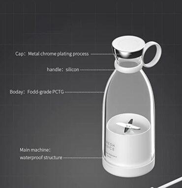 خلاط محمول سعة 350 مللي Fresh Juice Portable Blender بقوة 1400 مللي أمبير