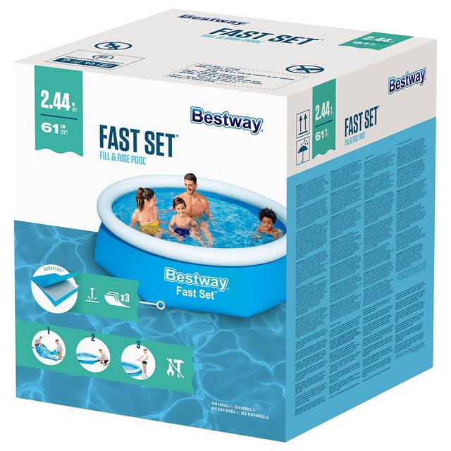 Bestway Fast Set Fill & Rise Pool 1880l Blue - SW1hZ2U6Njg5OTc1