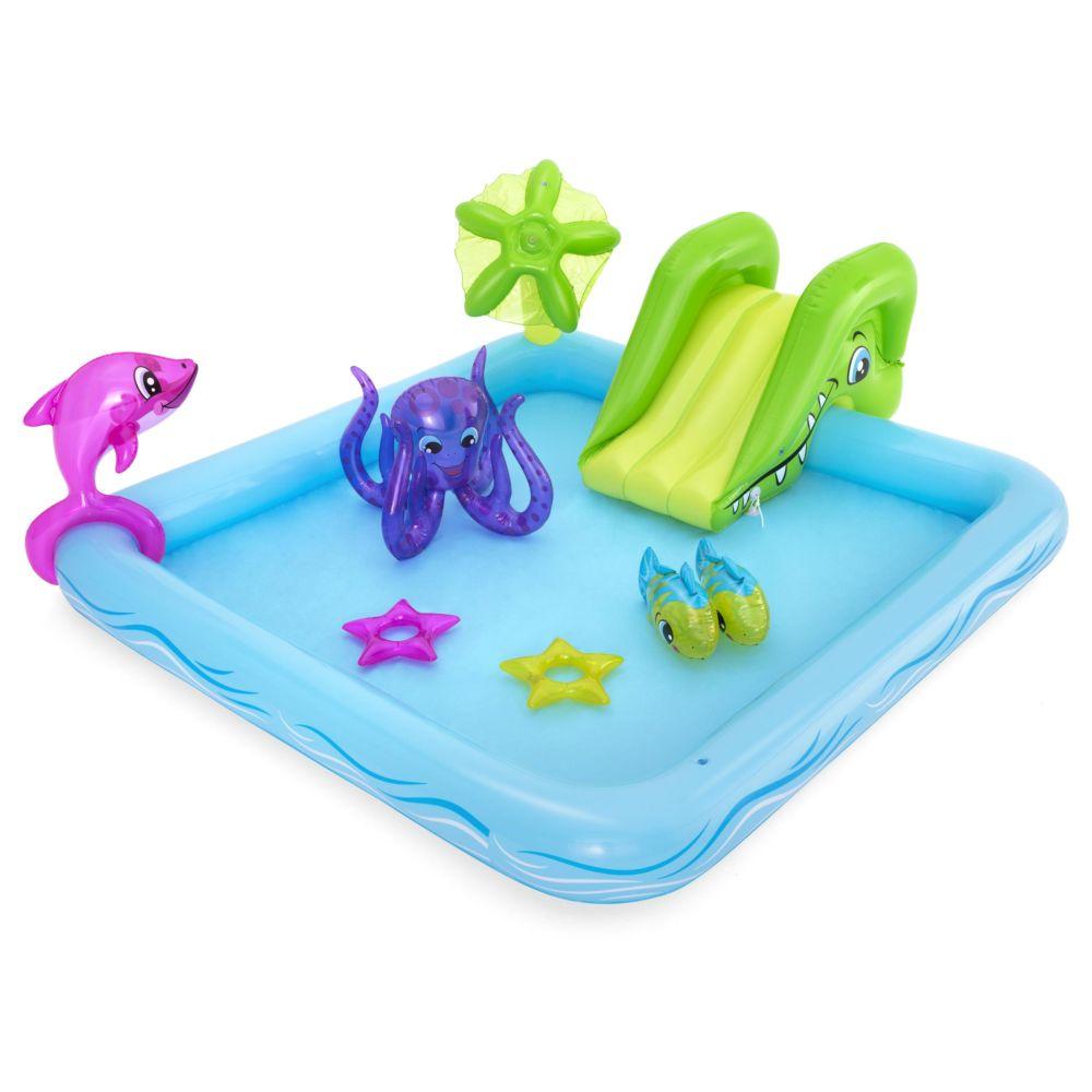 مسبح ونطاطة للأطفال مع زحليقة بيست واي Bestway Playcenter Fantastic Aquarium 239x206x86cm