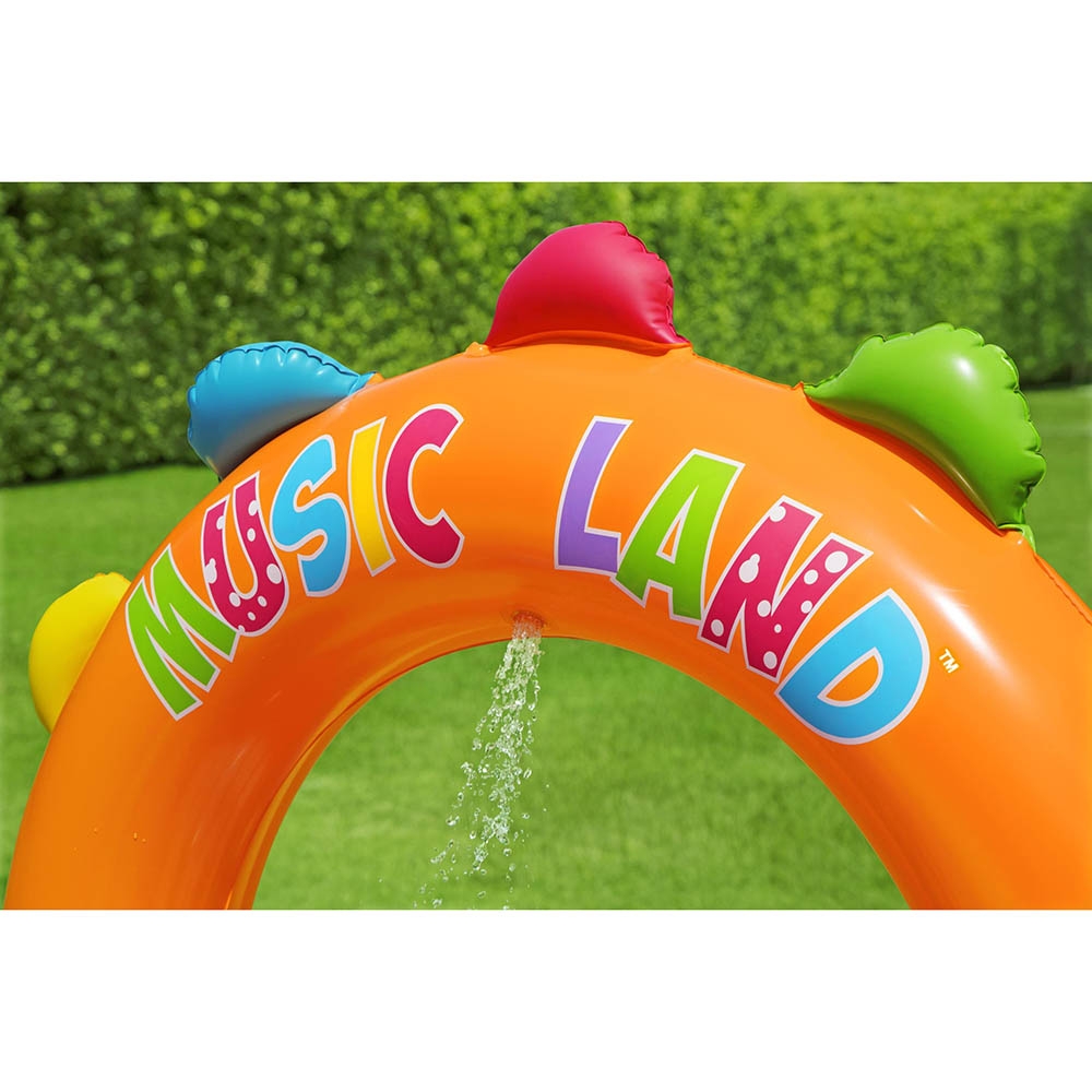 مسبح ونطاطة للأطفال قابل للنفخ مع زحليقة بيست واي Bestway Playcenter Sing N Splash 295x190x137cm - 5}