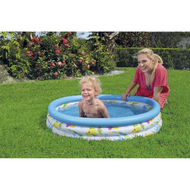 مسبح اطفال نفخ دائري 101 لتر بيست واي Bestway 101 M Circular Inflatable Baby Pool - SW1hZ2U6NjkzNDU1