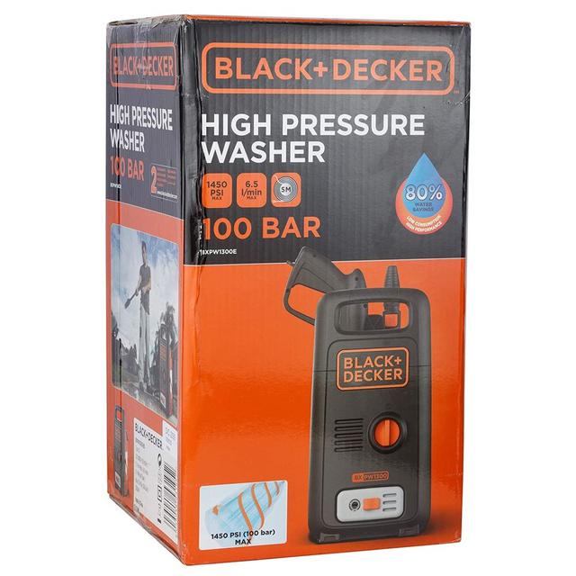 مضخة ماء للتنظيف 1400W بضغط 110Bar بلاك اند ديكر Black+Decker Pressure Washer Cleaner For Home - SW1hZ2U6Njk1Mzcw