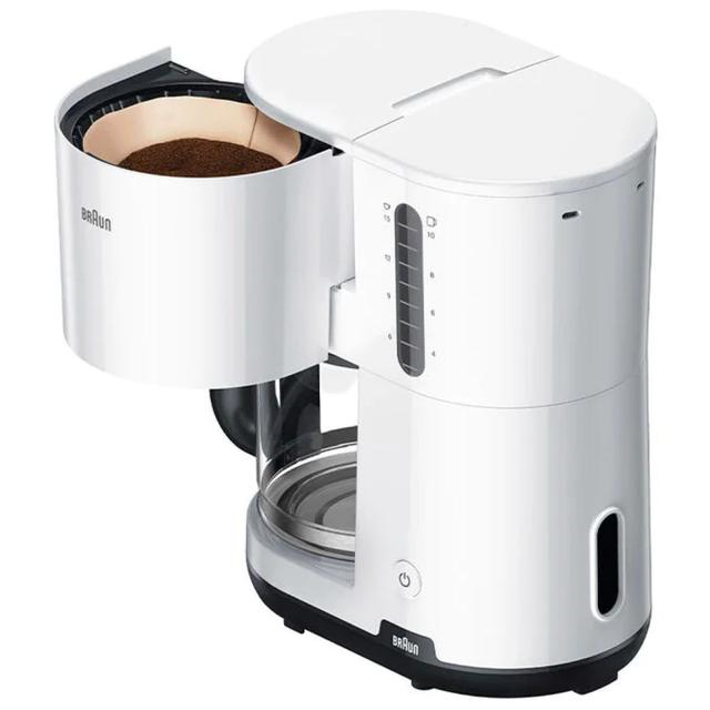 Braun Breakfast 1 series Coffee Maker 1000 Watts White - SW1hZ2U6Njk2MDQ5