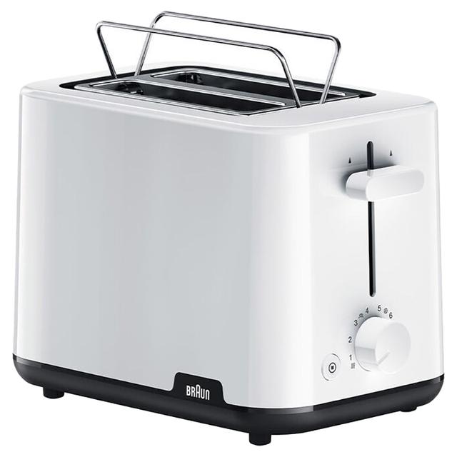 Braun - HT 1010 Breakfast Toaster, 2 Slot, 900W - White - SW1hZ2U6Njk1ODkz