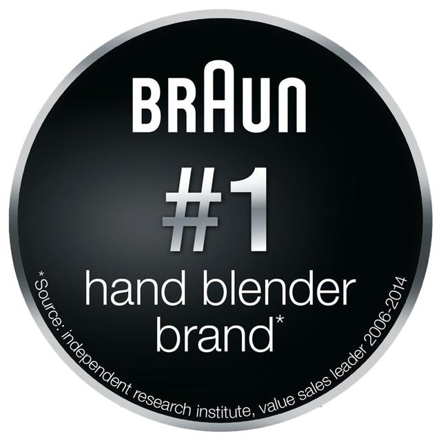 خلاط يدوي براون 550W متعدد الوظائف مع وعاء خلط 600ml بلاستيك Braun Multiquick Hand Blender - SW1hZ2U6Njk2MTYw