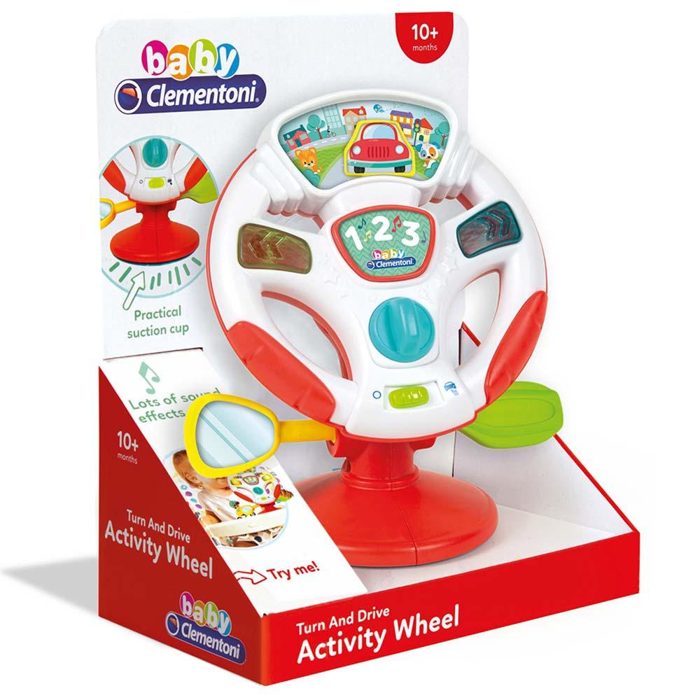 لعبة عجلة قيادة للأطفال كلمنتوني Clementoni Baby Activity Steering Wheel - cG9zdDo2OTI4NzY=