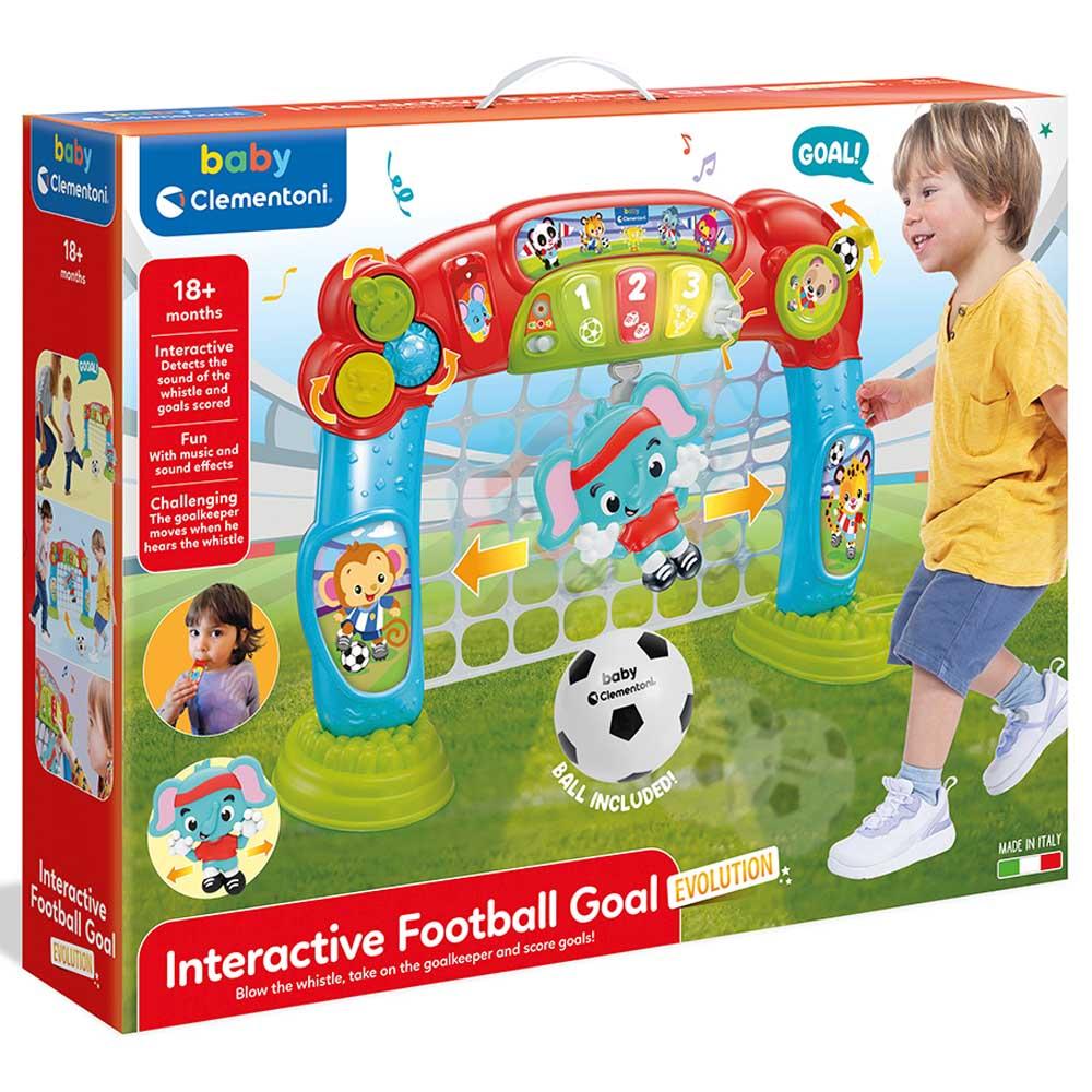 مرمى اطفال مع حارس ومؤثرات صوتية كلمنتوني Clementoni Guard And Sound Effects With  Baby Interactive Football Goal - cG9zdDo2OTE0NTA=