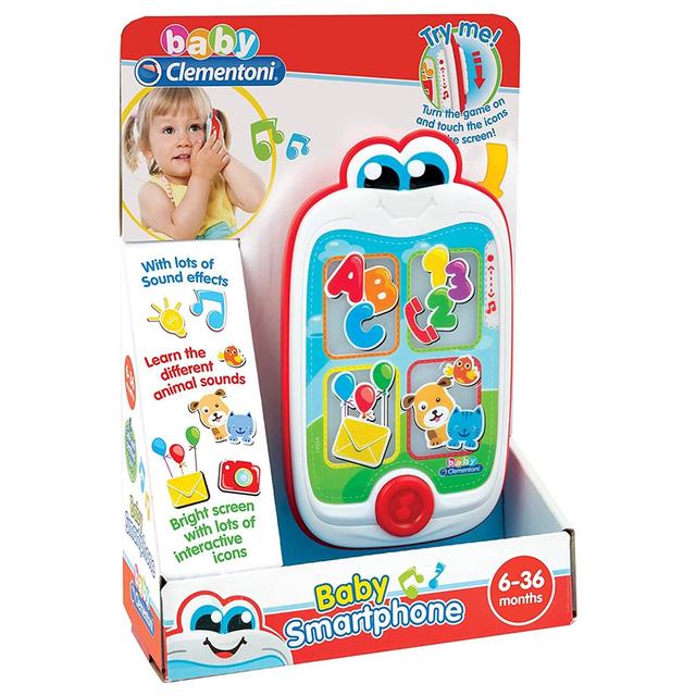 لعبة موبايل أطفال كلمنتوني Clementoni Baby Smartphone Battery Operated - SW1hZ2U6NjkzMTY5