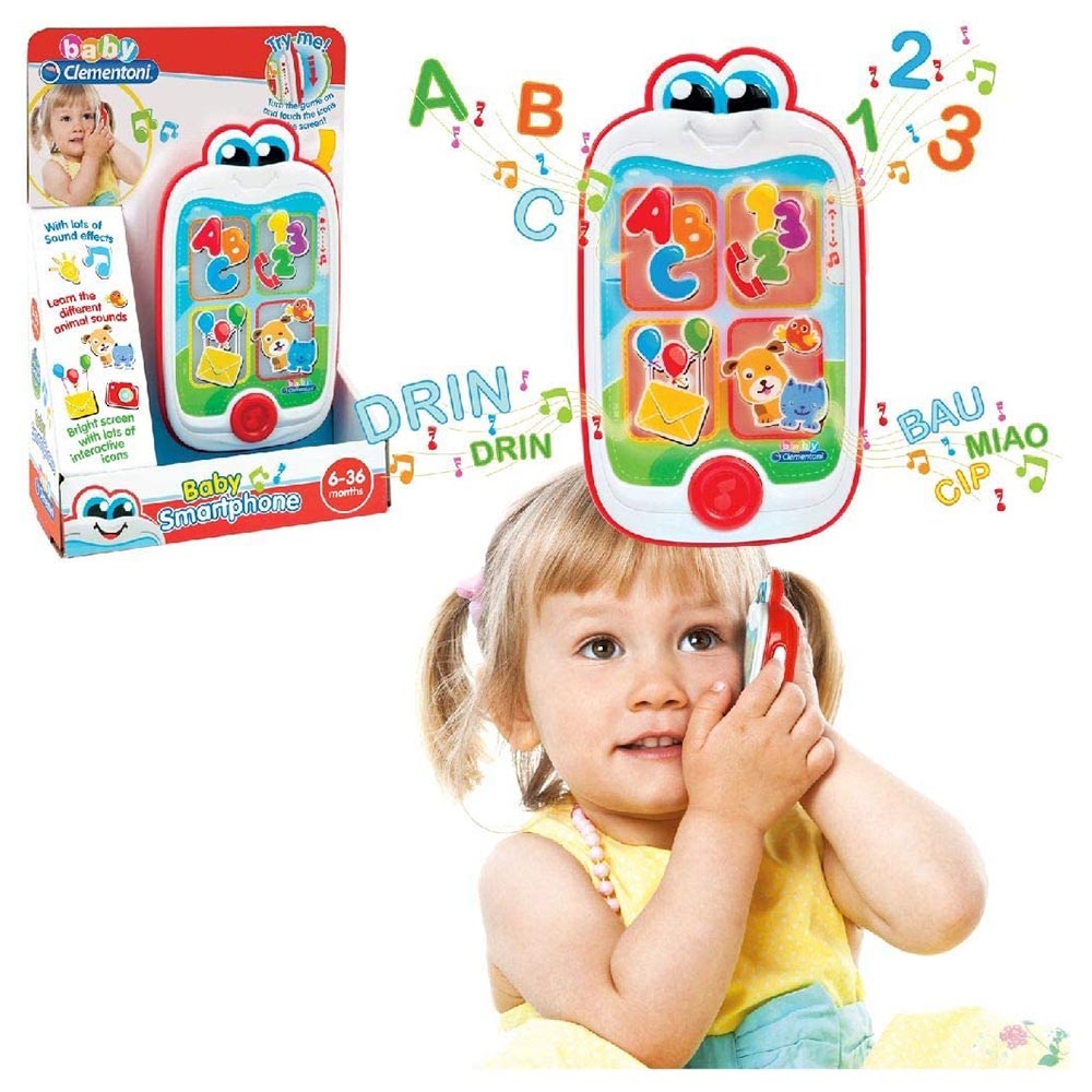 لعبة موبايل أطفال كلمنتوني Clementoni Baby Smartphone Battery Operated