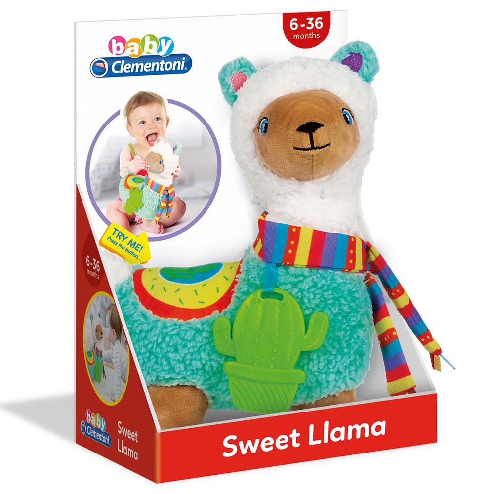 لعبة دمية لاما للأطفال كلمنتوني Clementoni Baby Sweet Llama Plush
