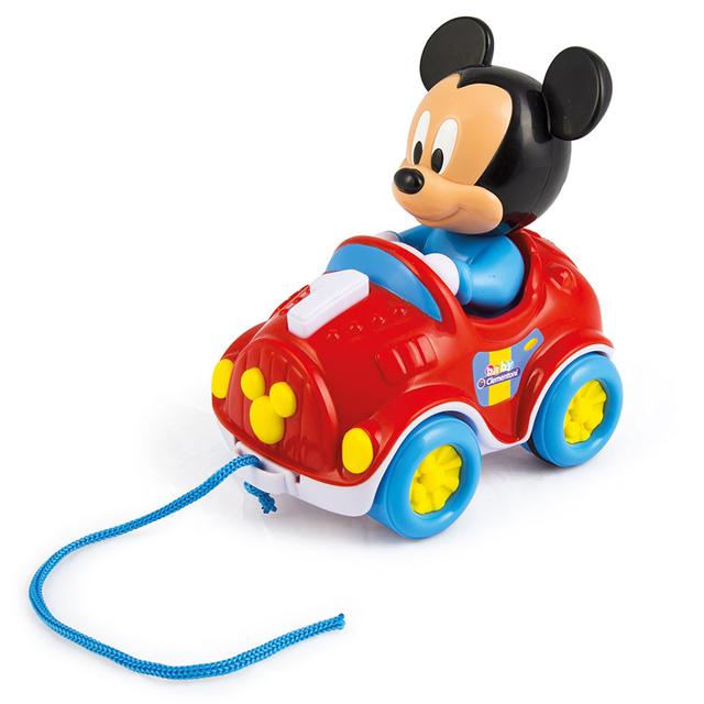 لعبة سيارة للأطفال ديزني بيبي ميكي كلمنتوني Clementoni  Disney Baby Mickey Pull Along Car - SW1hZ2U6NjkyNjk2