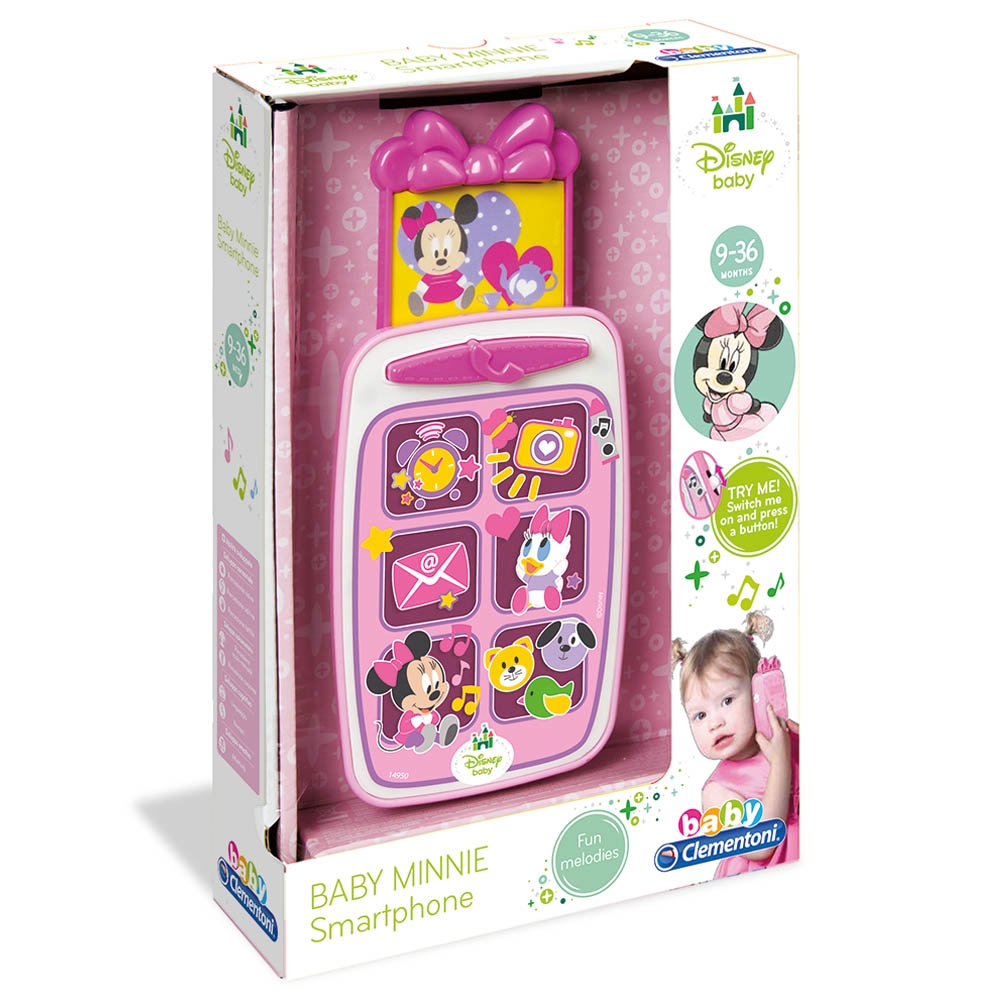 لعبة موبايل ميني للأطفال كلمنتوني  Clementoni  Disney Baby Minnie smart phone