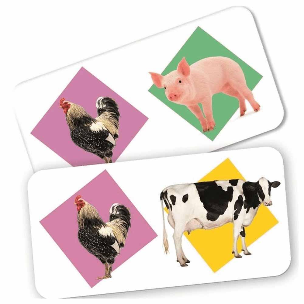 لعبة بطاقات دومينو حيوانات المزرعة  للأطفال كلمنتوني Clementoni Domino Pocket  Farm Animals - cG9zdDo2OTM3ODg=
