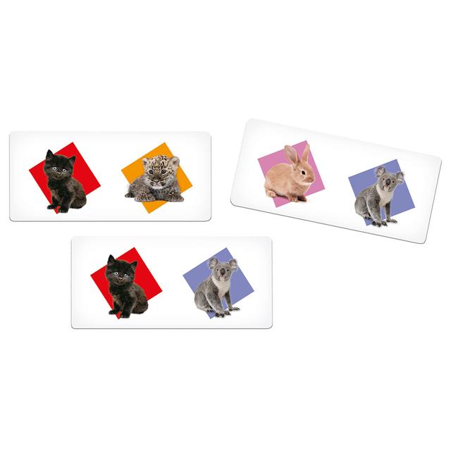 لعبة بطاقات دومينو صغار الحيوانات للأطفال كلمنتوني Clementoni  Domino Pocket Puppies - SW1hZ2U6NjkzNzgx