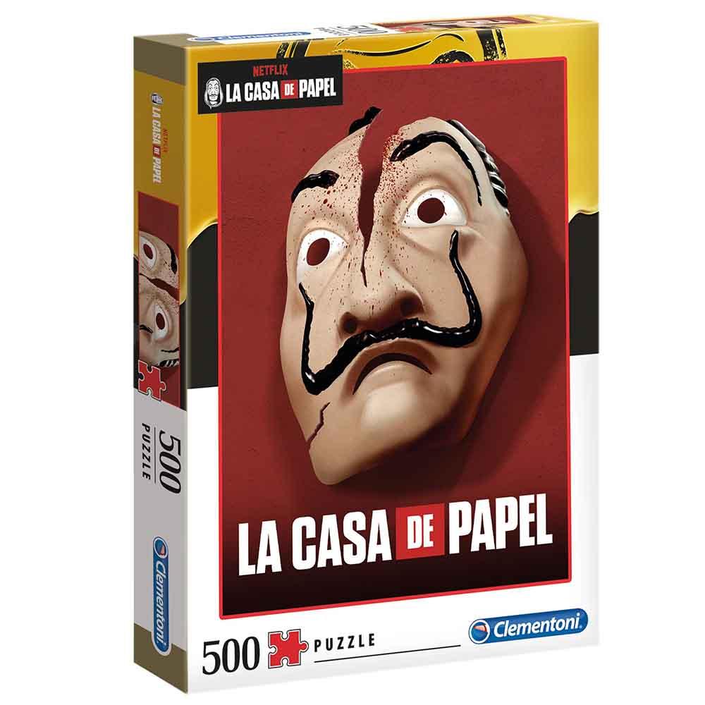 لعبة بزل تطبيقات للكبار لاكاسا دي بابيل 500 قطعة كلمنتوني Clementoni HQC La casa De Papel Puzzle  500pcs