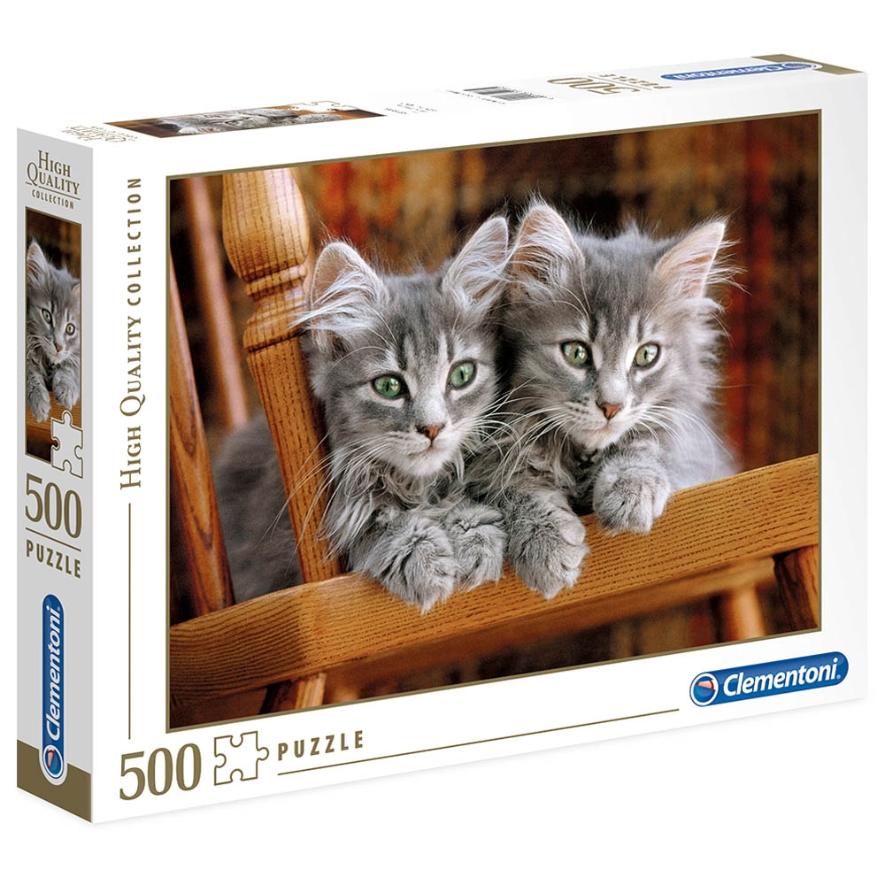 لعبة بزل تطبيقات للكبار قطط 500 قطعة كلمنتوني Clementoni Kittens Puzzle 500pcs