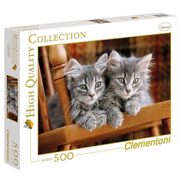 لعبة بزل تطبيقات للكبار قطط 500 قطعة كلمنتوني Clementoni Kittens Puzzle 500pcs - SW1hZ2U6NjkzMzEz